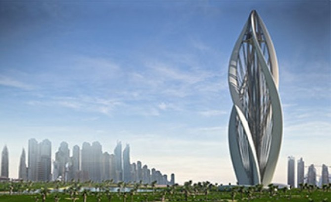 Дубай планирует строительство цветущего небоскреба