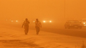 На египетскую провинцию Кена обрушилась мощная песчаная буря 