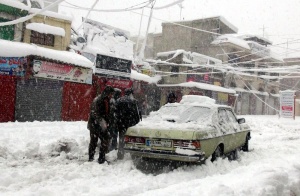 Фото: Снег рисует завораживающие пейзажи в горах Ливана 